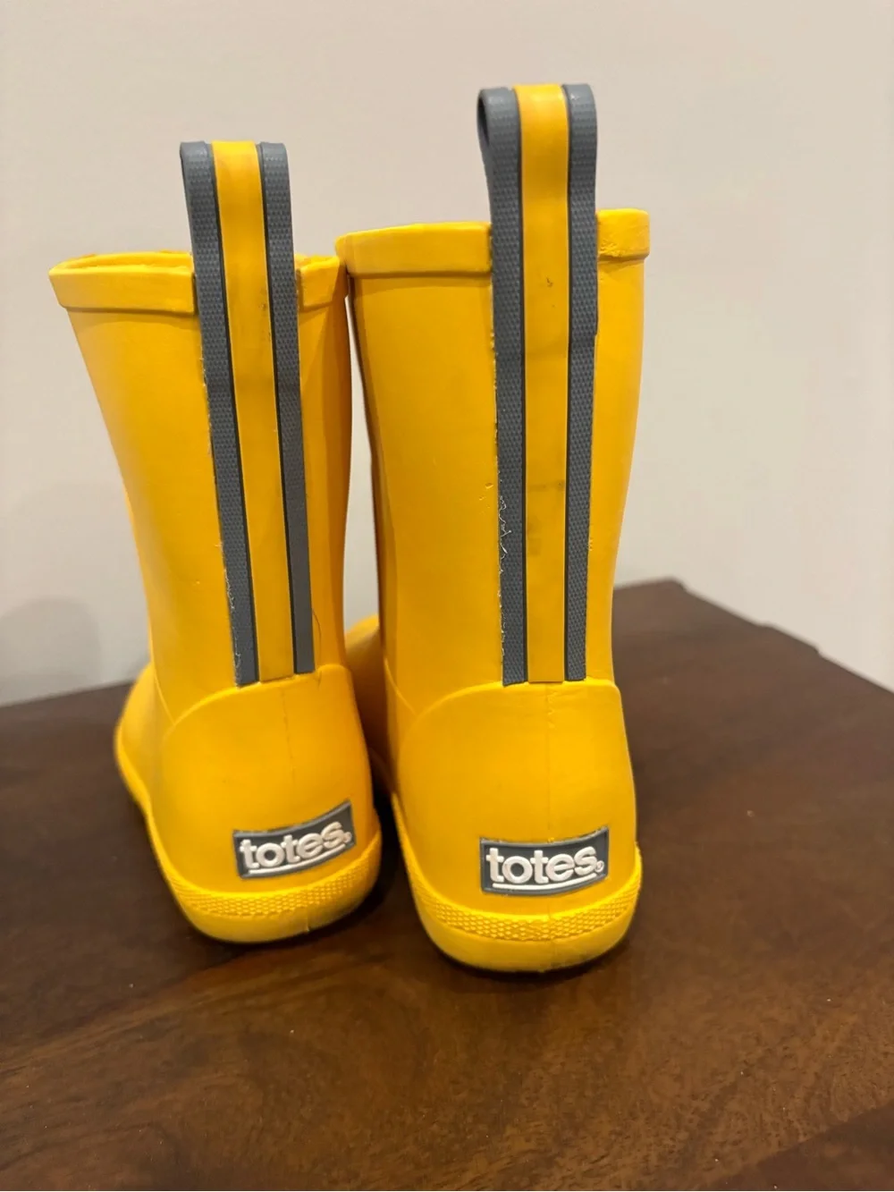 totes Kids Bright Yellow Waterproof Rain Boots